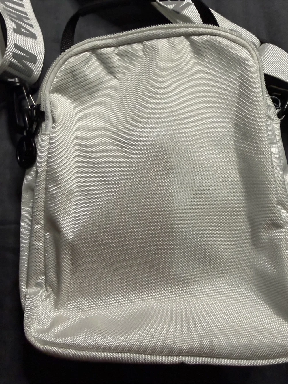 White Men's Messenger Crossbody Bag
